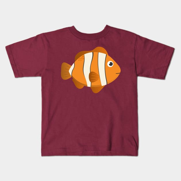 We Found Him!  Clown Anemone Fish Kids T-Shirt by WaltTheAdobeGuy